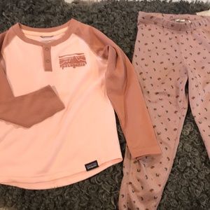 4T Patagonia baselayer- pink